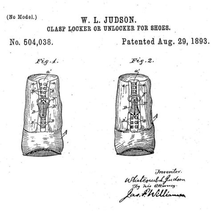 Who invented the modern zipper?