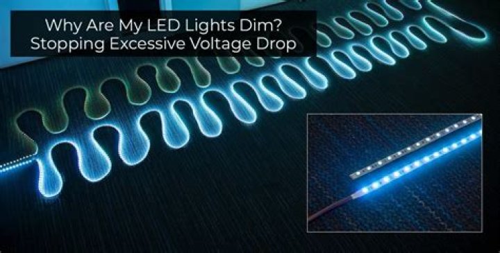 Why are my 12v LED lights not bright?