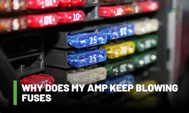 Why are the fuses not blowing on my amplifier?