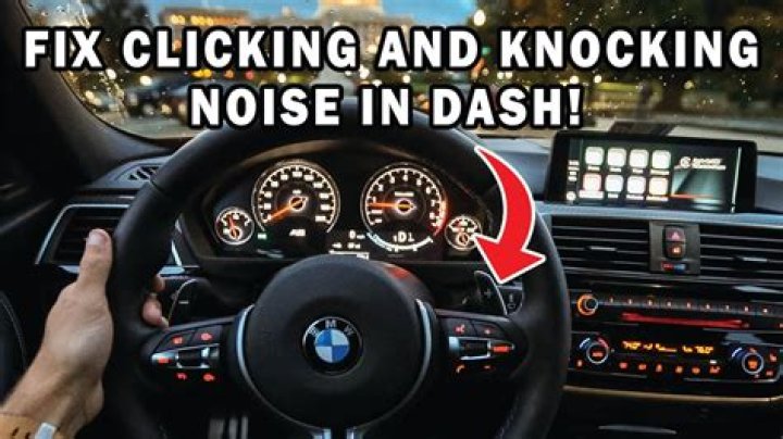 Why do I hear a clicking noise when I drive?