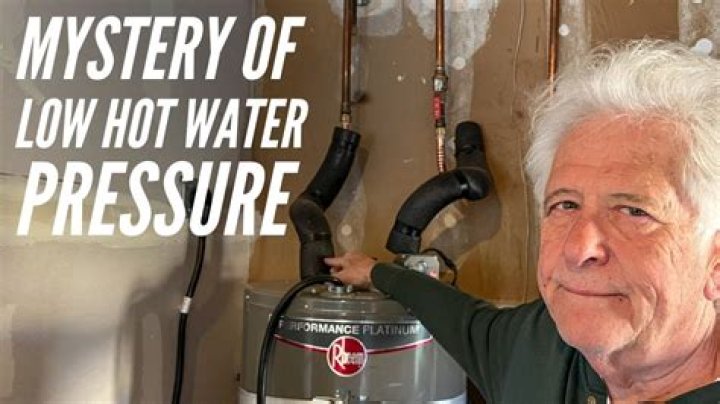 Why do I not have hot water pressure in my RV?