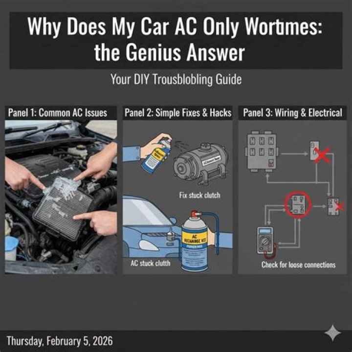 Why does my car AC only work sometimes?