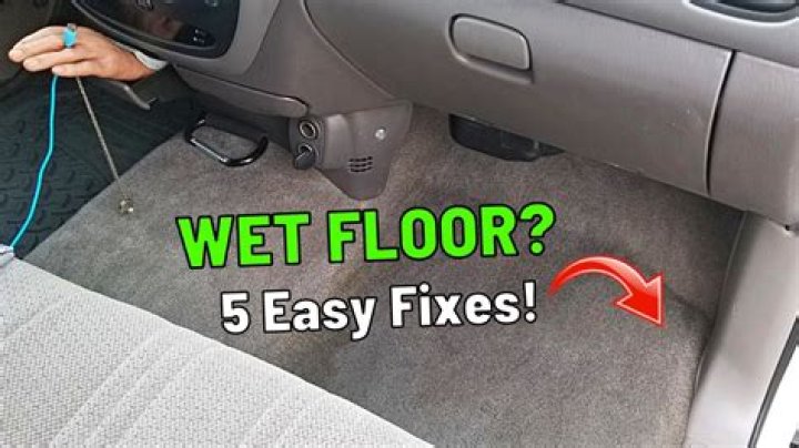 Why does my car floor get wet on driver side?