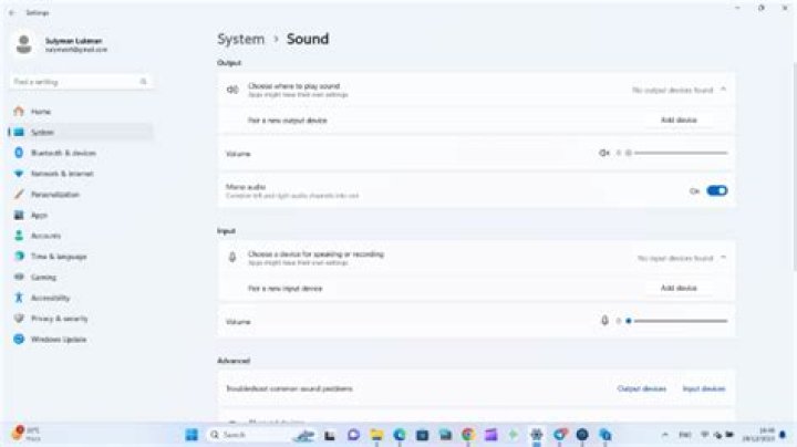 Why does my Mac say no output devices found