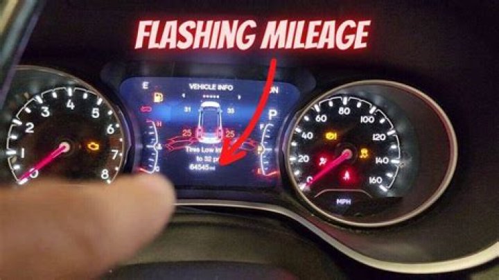 Why does my mileage keep flashing?