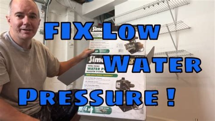 Why does my RV have low water pressure?