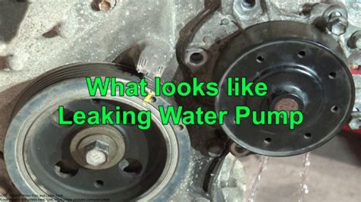 Why is fresh water leaking out of my water pump?