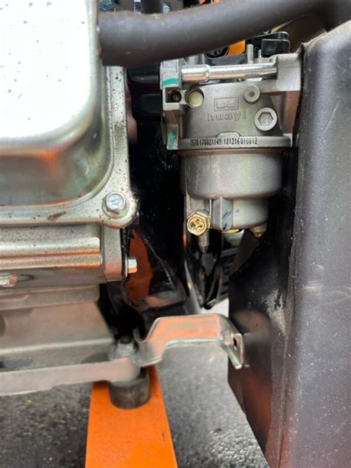 Why is my generator leaking gas from the air filter?