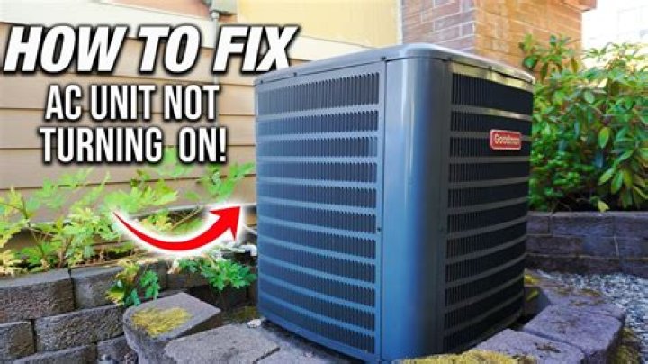 Why is my outside AC unit fan not working?