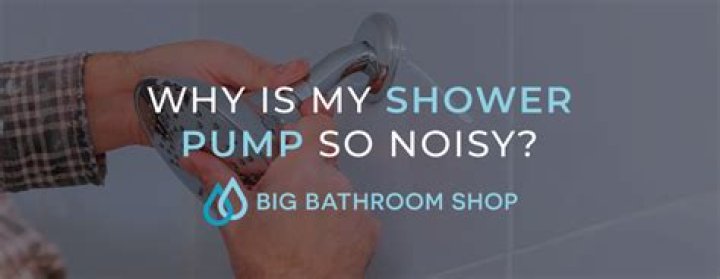 Why is my shower pump noisy?