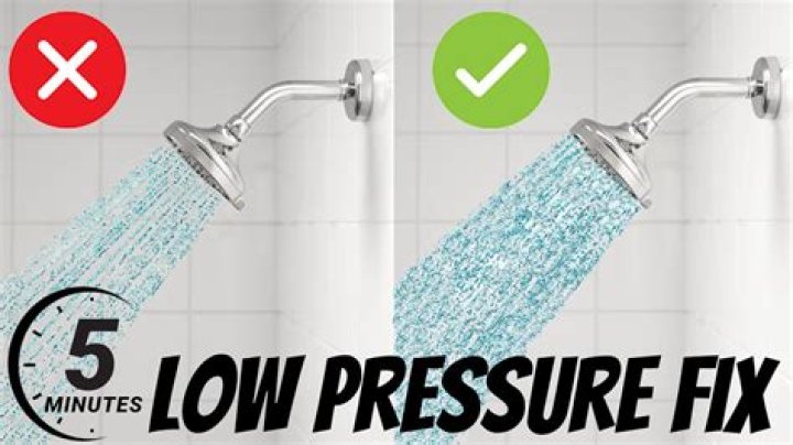 Why is my shower water flow low?