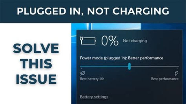 Why is my system plugged in and not charging?