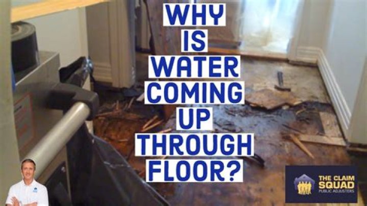 Why is water coming out of the side of my house