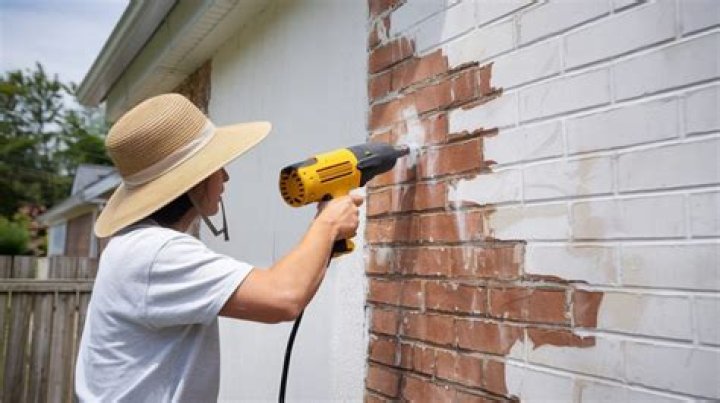 Will a heat gun remove paint from brick